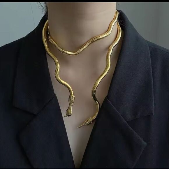 Silver Serpenti Snake Necklace-Bracelet Multifunctional - Picture 5 of 14